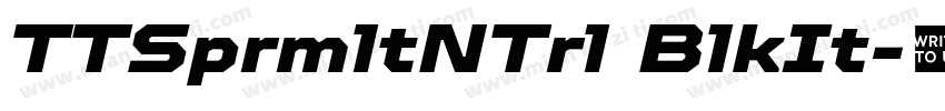 TTSprmltNTrl BlkIt字体转换